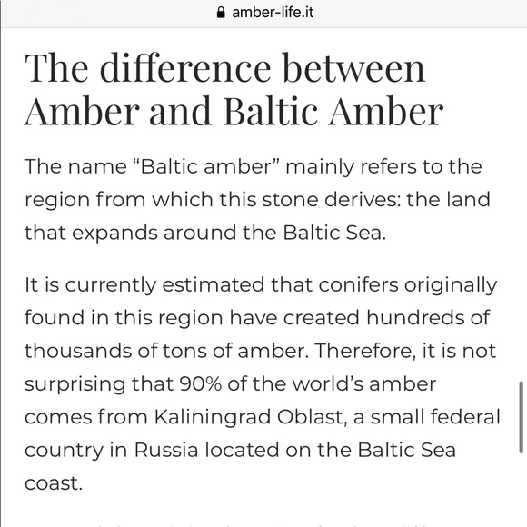 925 Silver & Baltic Natural Amber Ring - Picture 3 of 7